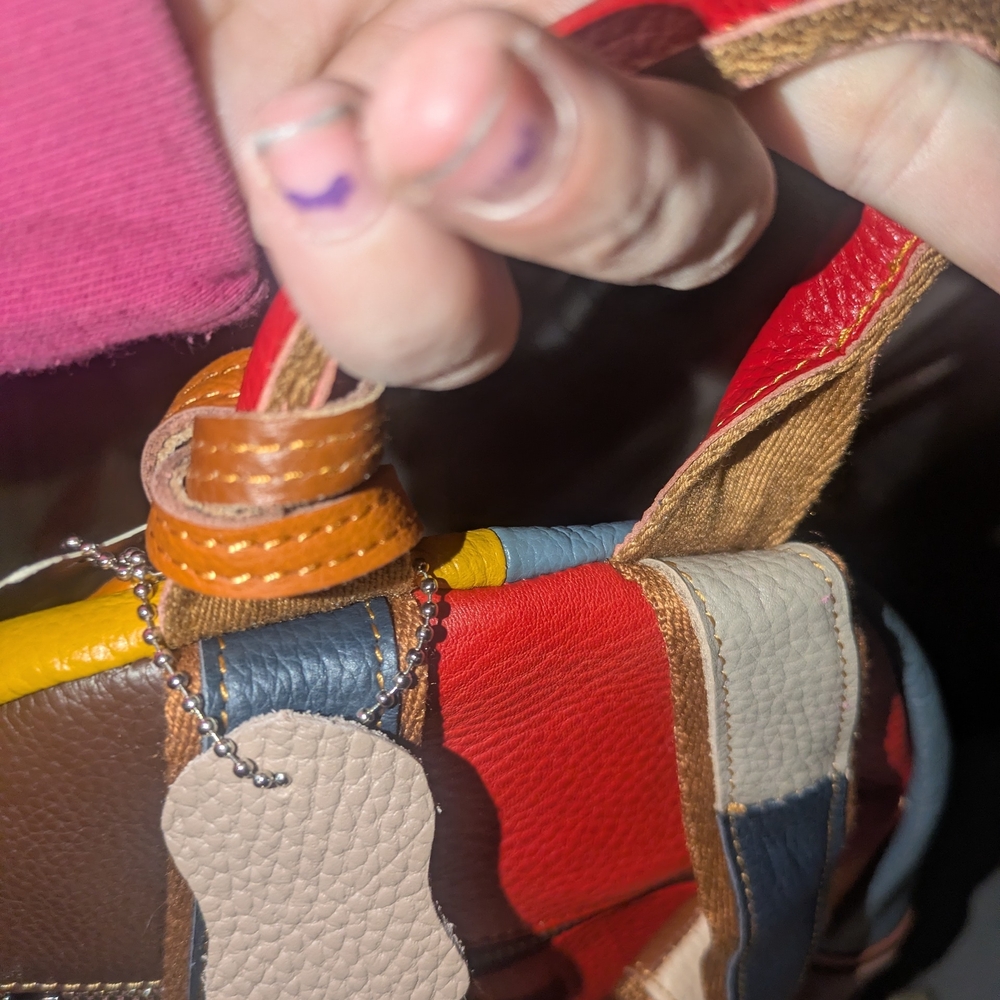 Multicolor Patchwork Backpack - image 5